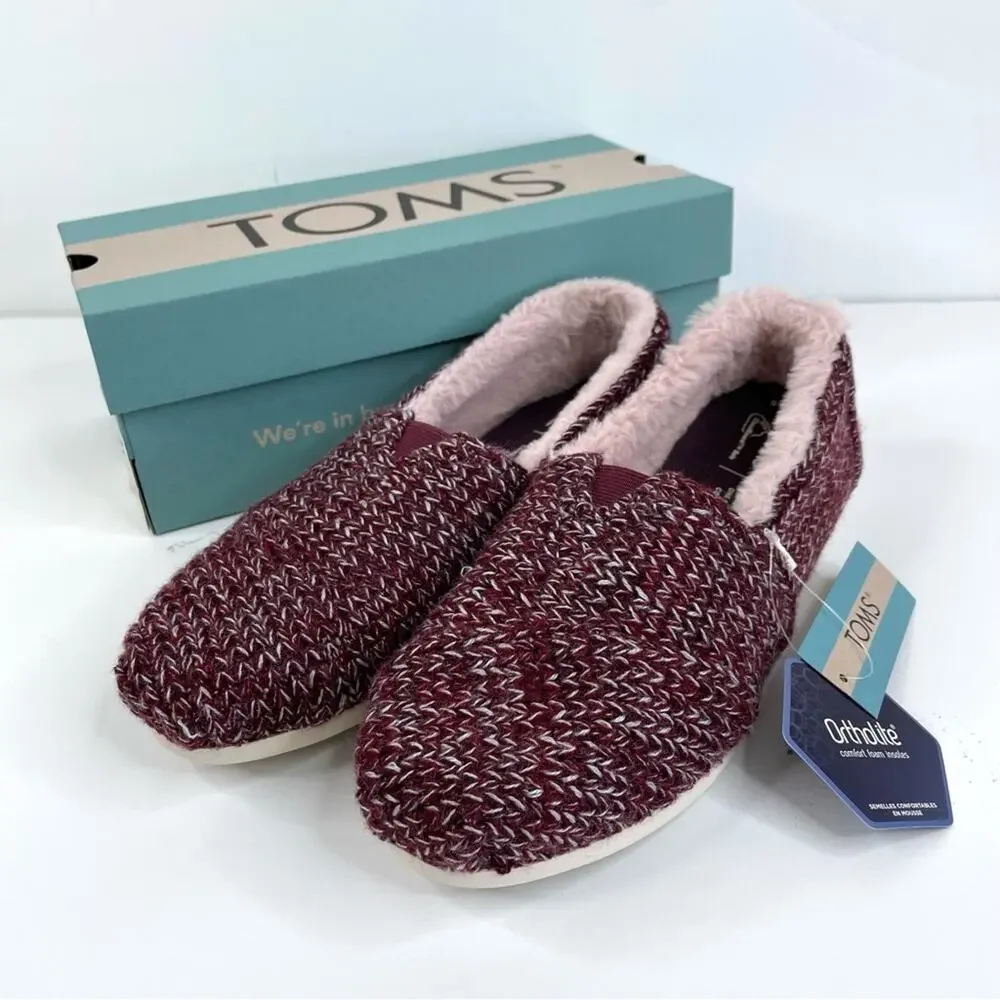 NWT TOMS Women’s Alpargata Ribbed Sweater Size 8.5